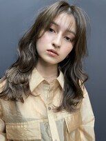 ソルトウォーター(SALT WATER) オリーブグレージュ×レイヤーロングstyle