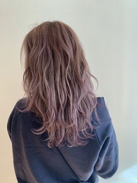 アクト 仙台店(ACT) モーブピンクブリーチロングウェーブ