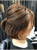ゆるパーマ×オレンジインナーカラー《ラムネhairヒサマツ》