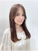 髪質改善ストレート×グレージュカラー2