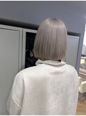 ミルクティー ベージュカラー ボブ 三宮 神戸