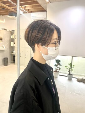 レンク(LENC) 前下がりハンサムショート/刈り上げ/ツーブロック