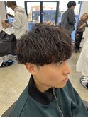 *波巻きパーマ/マッシュ/水戸/パーマ/ショート/学割/眉毛*