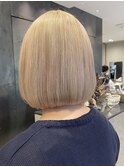 切りっぱなしボブ