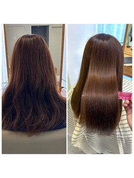 ロジェ(loje) 【loje】縮毛矯正/髪質改善 広がるうねりをサラツヤに/takahira