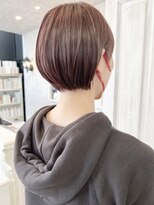 キャアリー(Caary) 福山市美容室Caary春ヘア艶ミニボブパープルブラウンカラー