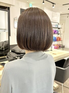 ファイブシーン アオヤマ(5SCENE AOYAMA) 切りっぱなしボブミニボブパーマくびれボブ外ハネボブブリーチ