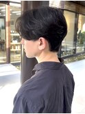 センターパート ダウンパーマ 表参道