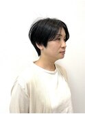 ハンサムショート40代50代襟足短めショートボブ丸みショート