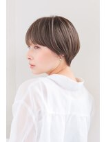 ハピネス クローバー 八木店(Happiness CLOVER) マッシュショート　白髪ぼかしハイライト　アッシュカラー　八木