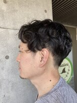 アンツ サザンリゾート 茅ヶ崎店(ANT'S Southern Resort)&nbsp;ブルーブラック/スペインカール/スパイキーショート/刈り上げ