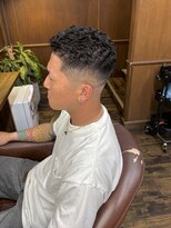 ラフ バイ マグ 南松本(R.A.F. by Mag)&nbsp;スキンフェードオールバック極道パーマ