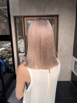 エラ(ere) ハイトーンカラー ミルクティーグレージュ 透明感カラー 艶髪