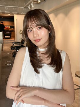 ラヴィズム 小新店(LUVISM) 韓国/顔周りレイヤー/おくれ毛/ベージュ/ダブルカラー/西区/小新