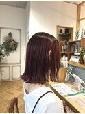 切りっぱなし×暖色カラー!