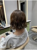 デジタルパーマレイヤーカット顔周り前髪ショートボブ/池袋