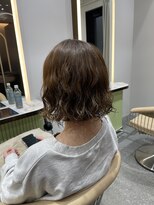 ロンド メリー 大宮(Lond merry) デジタルパーマレイヤーカット顔周り前髪ショートボブ/池袋