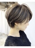 ナチュラルショートボブ×品髪ツヤ感