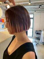 ルーム(Loom.)&nbsp;デザインカラーコントラストハイライト切りっぱなしカット