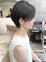 ミィ 浦和(mee) 透明感カラー ボブ 前髪 ショート カラー ブリーチ&ダブルカラー