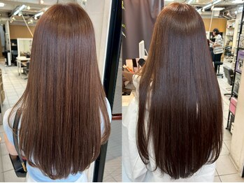 ペネロープ(Penelope)の写真/自然で指通りの良いストレートヘアへ。つい触れたくなるようなツヤとしなやかさで、毎日がもっと快適に。