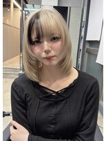 シエンゴールド(CIEN gold)&nbsp;ミディアムレイヤー/ブリーチ/レイヤーカット#浜松駅#カラー