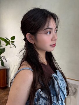 エヌ 大阪梅田茶屋町(enu) 【大阪梅田】透明感ダークブラウン×スーパーロング