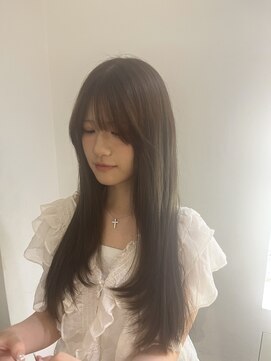 アルバサンス(albasanz) ブリーチなし透明感グレージュロング