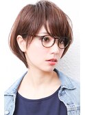 ショートカット・ 白髪染め・ 50代・ハイライト