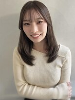 エル セルカ 高田馬場(el CERCA) グレージュカラー×ミディアムレイヤー
