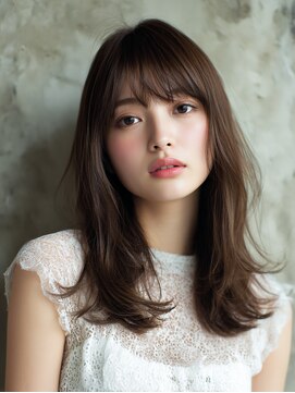 ロッソ 大橋店(Rosso) 透け前髪と柔らかレイヤーヘア【大橋】