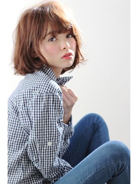 ノラ ヘアーサロン(NORA HAIR SALON) NORA【ERI】外国人くせ毛風カールアッシュベージュ小顔前髪ボブ