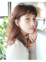 ナヌーク シブヤ(nanuk shibuya)&nbsp;【nanuk】前髪パーマだから眉上もしっくりくる◇抜け感セミディ