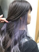 ビヨンドイー(beyond E)&nbsp;インナーカラーホワイトパープルメッシュ