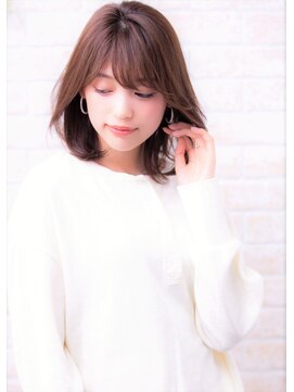 ソア 武蔵小杉(SOAR) アッシュブラウンのインナーカラー&スパイラルくびれセミディ