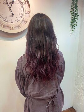 フィックス ヘアー(FIX hair) スモークピンクグラデーション[ピンクカラー/ハイトーンカラー]