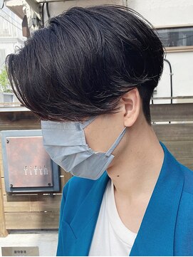 バイフィフス 原宿/表参道(by fifth) 前下がりセンターパート/サイドグラデーション/ニュアンスパーマ