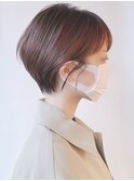【morio 原宿】大人可愛い マッシュショート 耳かけ ブラウン