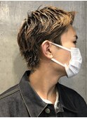メンズ刈り上げ短髪刈り上げなしショートウルフウルフカット
