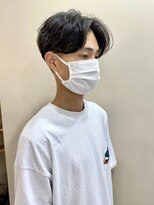 毛流れニュアンスセンターパート