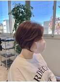 シュッと襟足ハンサムショート顔まわりカット