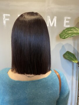 フレーム なんば店(FRAME) ★透明感カラー×選べるカラー剤×バイオレット系★