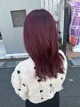 ベレッタ 枚方店(veretta.) ワインレッドカラー 担当:ばば/イエベ秋/ブルベ冬/韓国ロング