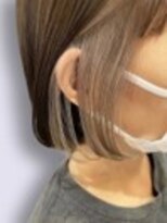 ブロッサム 上尾店(Blossom)&nbsp;20代30代大人かわいいミルクティーベージュインナーカラー