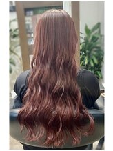 ヘアー ラウンジ コン モア(hair lounge Comme moi)&nbsp;艶プレックスピンクカラー