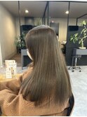 10代20代透明感カラーオリーブベージュ