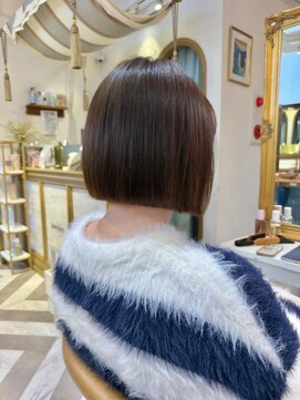ロンドアベニール 北千住(Lond avenir) イメチェン外ハネボブ美髪ワイドバングレイヤー髪質改善縮毛矯正