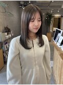 olive color × layer cut