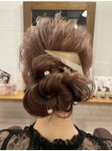 結婚式ヘアセット