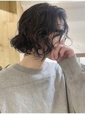 【Lomalia表参道】メンズヘアウェーブパーマ/ダークアッシュ
